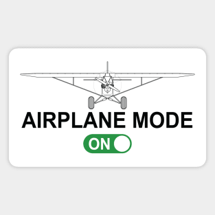 Airplane Mode On, STOL Tailwheel Bush Plane Magnet